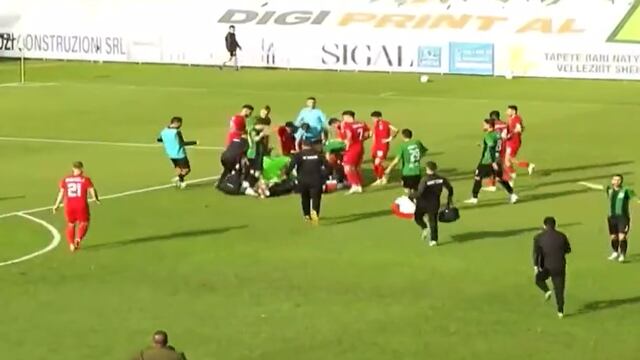 Murió un futbolista en albania