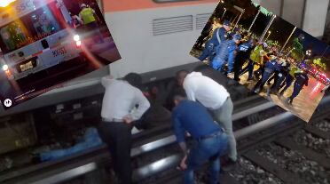 Rescatan con vida a estudiante que se arrojó al paso del tren del Metro CDMX