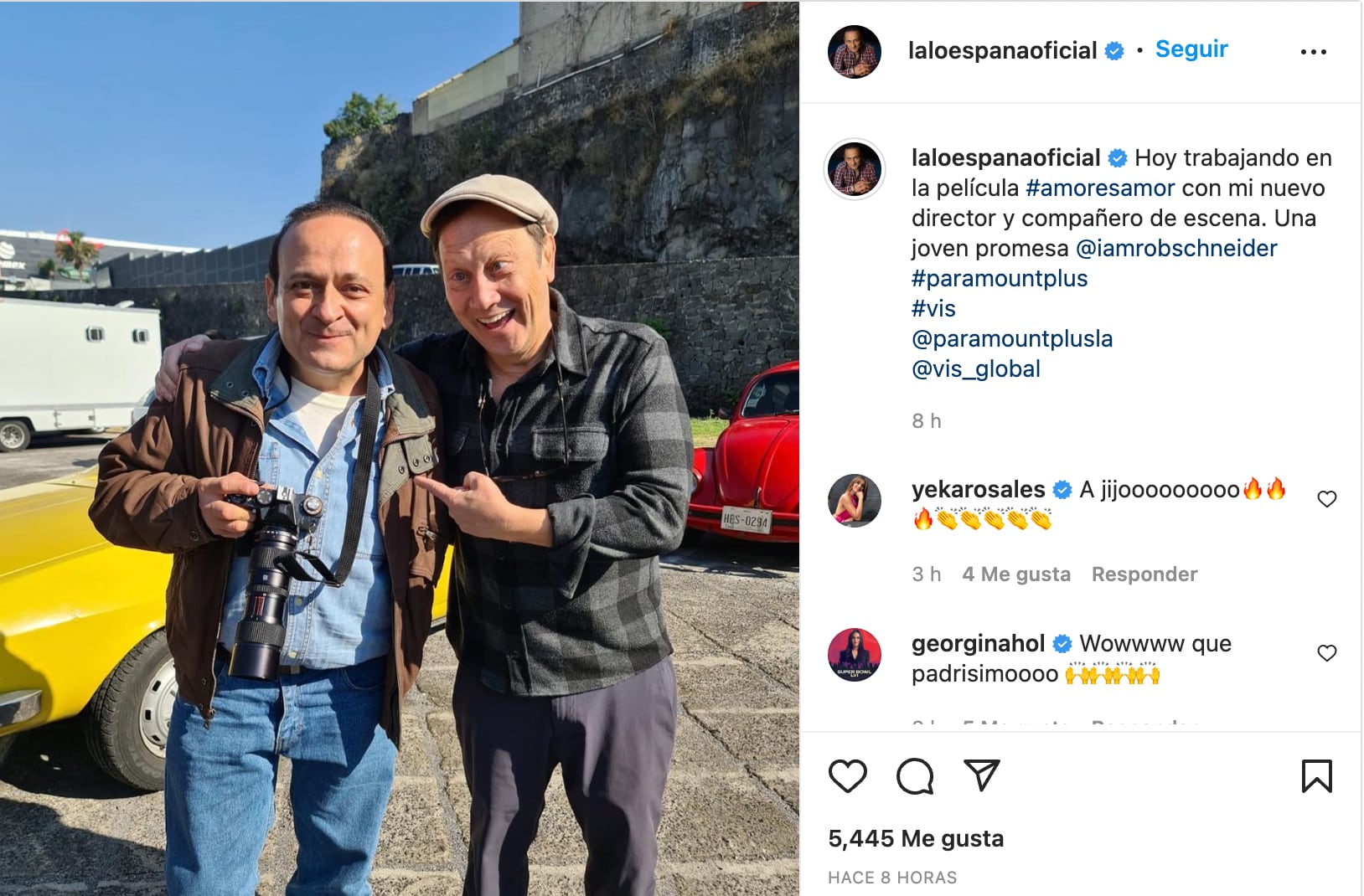 Lalo España y Rob Schneider