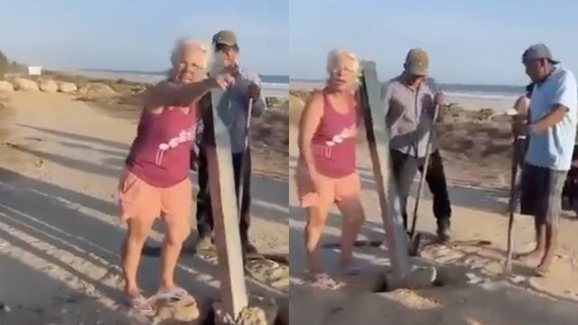 Mujer extranjera intenta 'privatizar' playa de Oaxaca