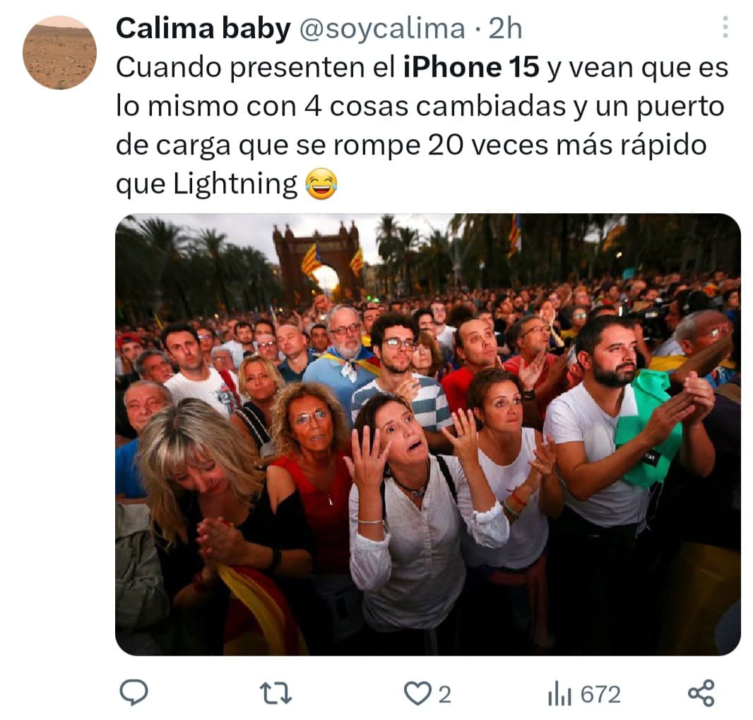 Memes por el lanzamiento del iPhone 15