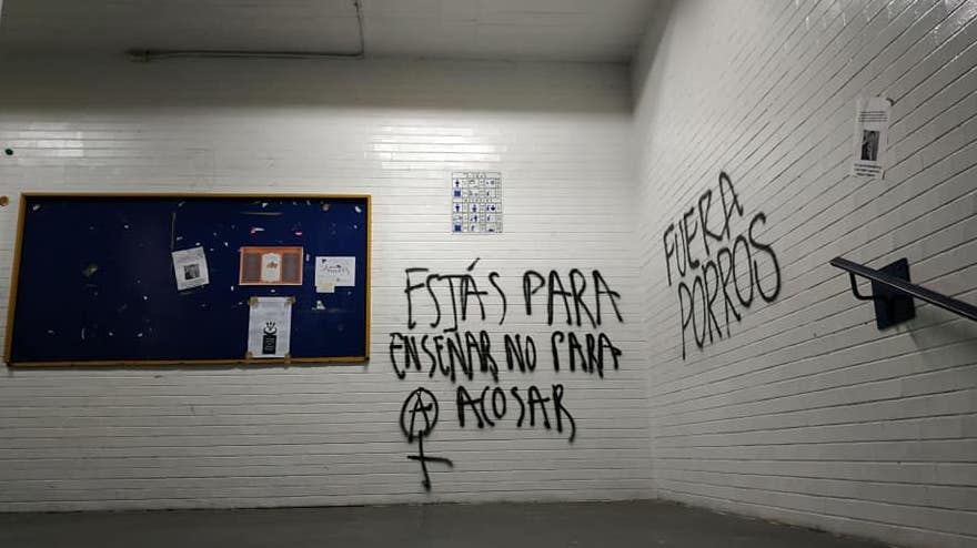 Protesta en Prepa 9.