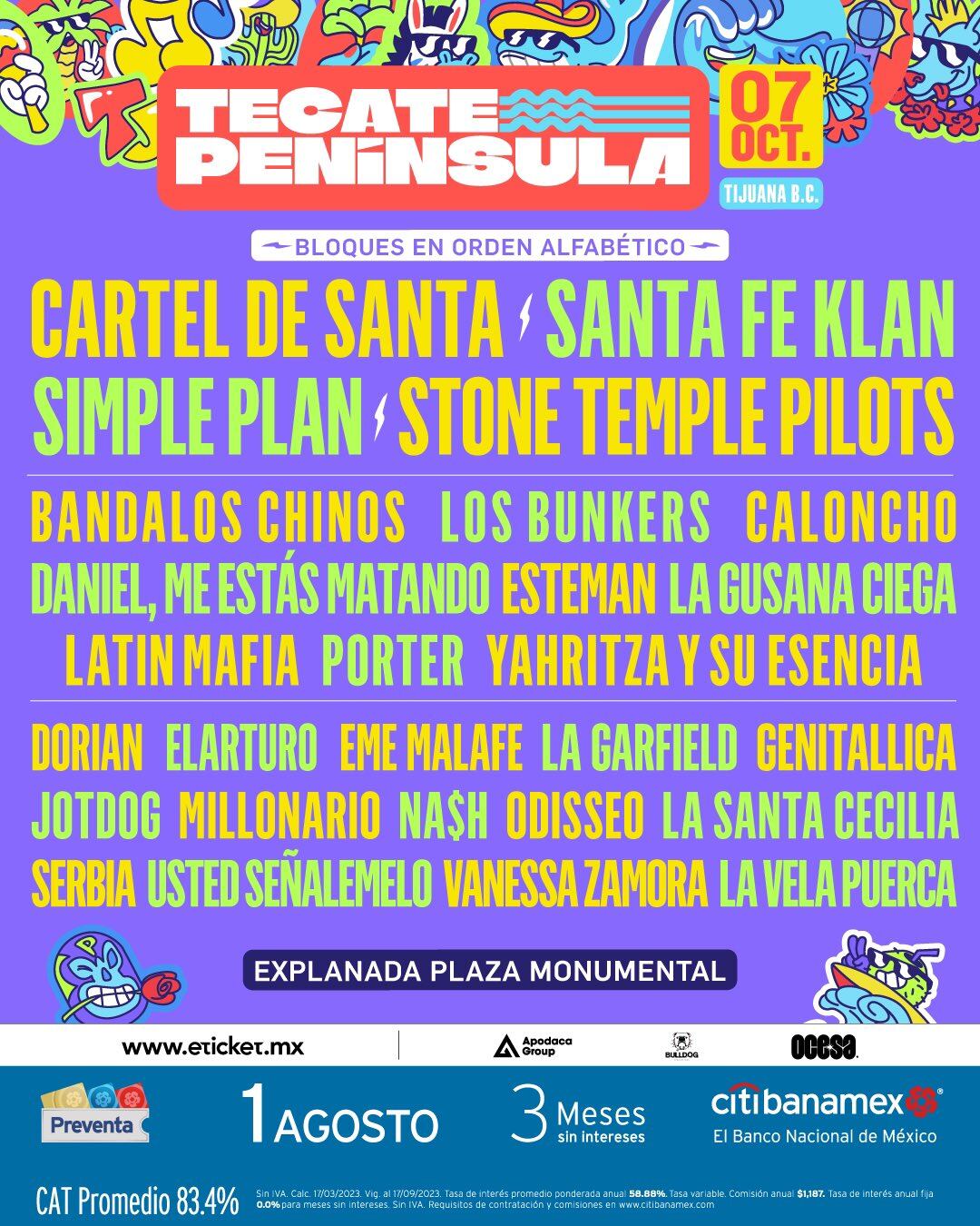 Cartel del Tecate Península 2023