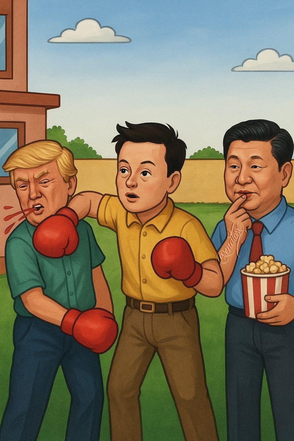 Memes de la pelea entre Elon Musk y Donald Trump