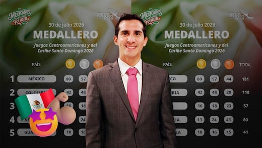 Rommel Pacheco presume el dominio de México en el medallero de Santo Domingo 2026