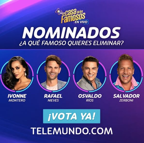 Nominados en La casa de los famosos