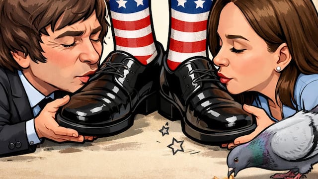 Javier Milei y Corina Machado parecieran los más dignos representantes del migajerismo político. Foto: José Domingo A. Cureño