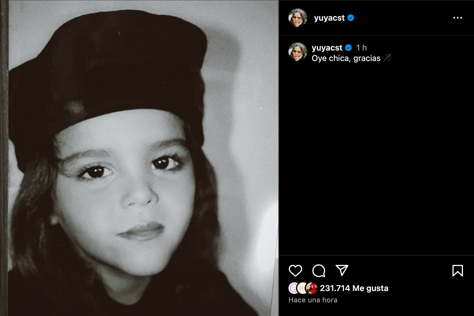 Yuya celebró el Día del Niño con una tierna fotografía
