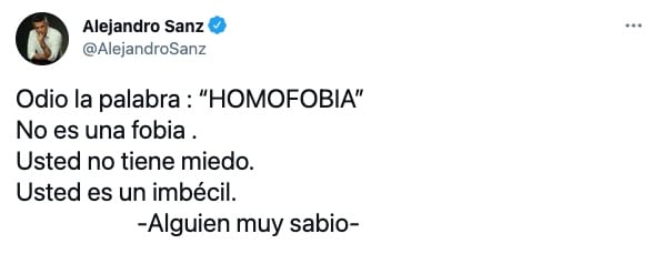 Mensaje Alejandro Sanz