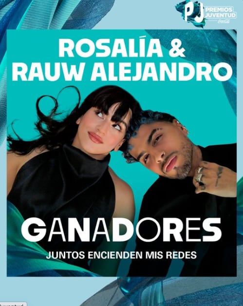 Rosalía y Rauw Alejandro ganan en la categoría a Juntos Encienden Mis Redes