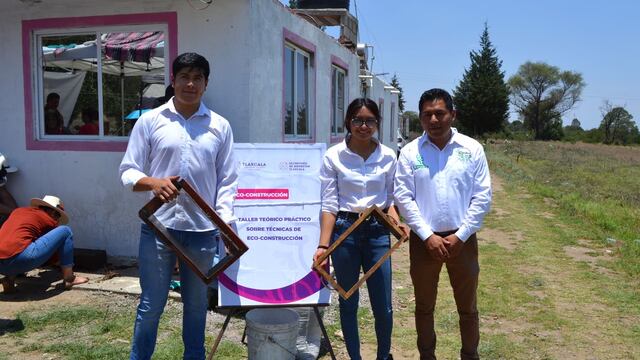 Imparten taller de Eco-construcción en Tlaxcala