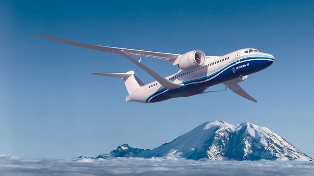 Avión X-66A, de Boeing y NASA que busca combatir el cambio climático
