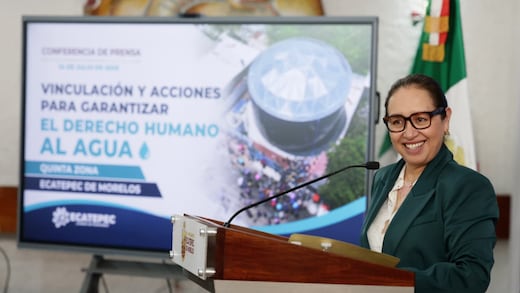 Azucena Cisneros reporta avance histórico en suministro de agua potable en Ecatepec