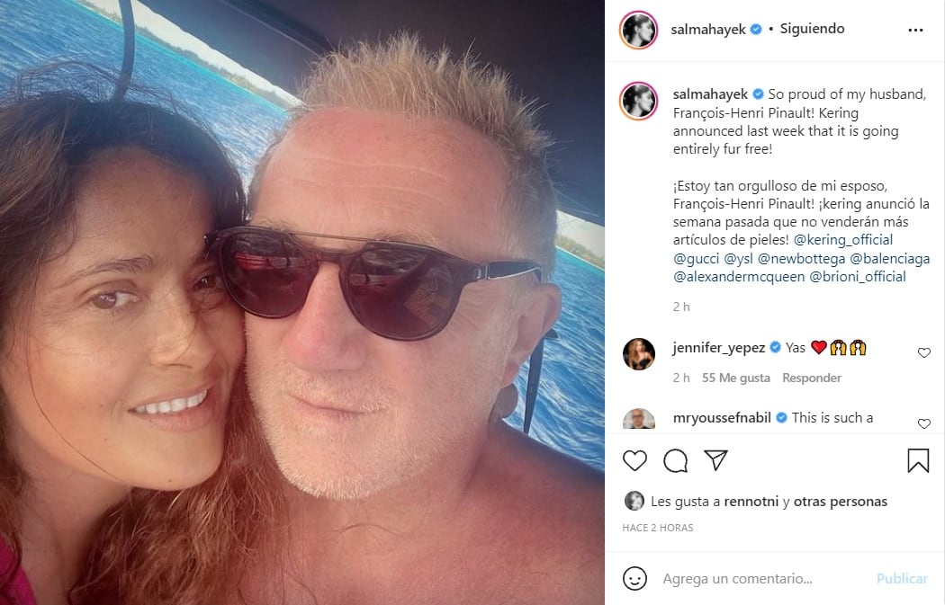 Salma Hayek y François-Henri Pinault