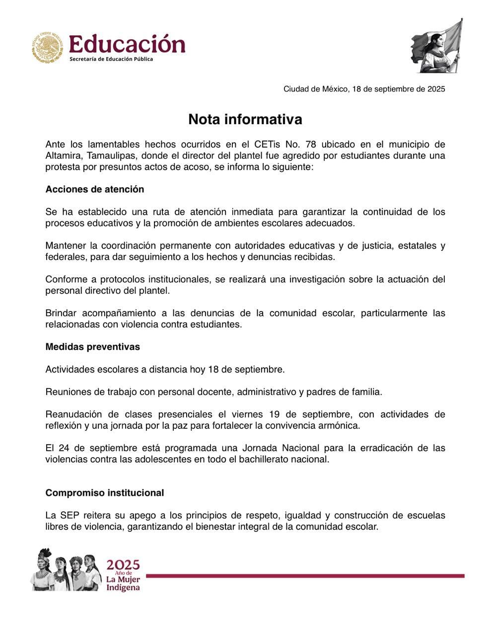 Golpean a director del CETis 78 en Altamira