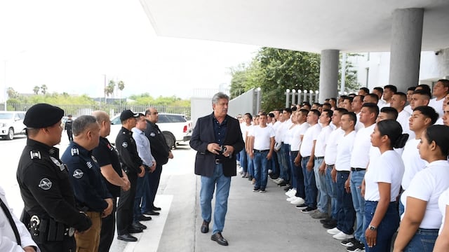 Academia de Policía de Monterrey inicia formación de 104 cadetes.