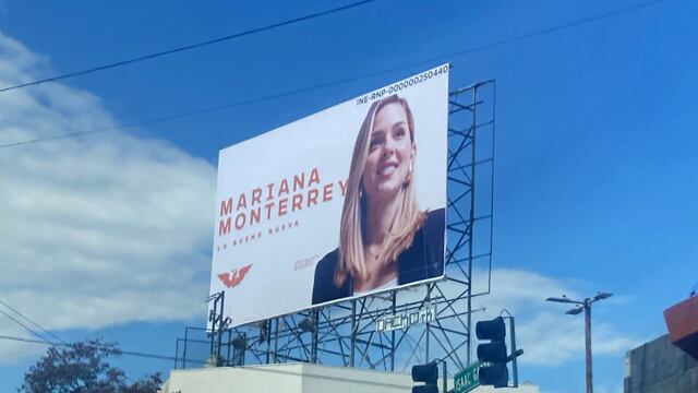 Panorámicos y publicidad de Mariana Rodríguez comienzan a ser instalados en el área metropolitana de Monterrey