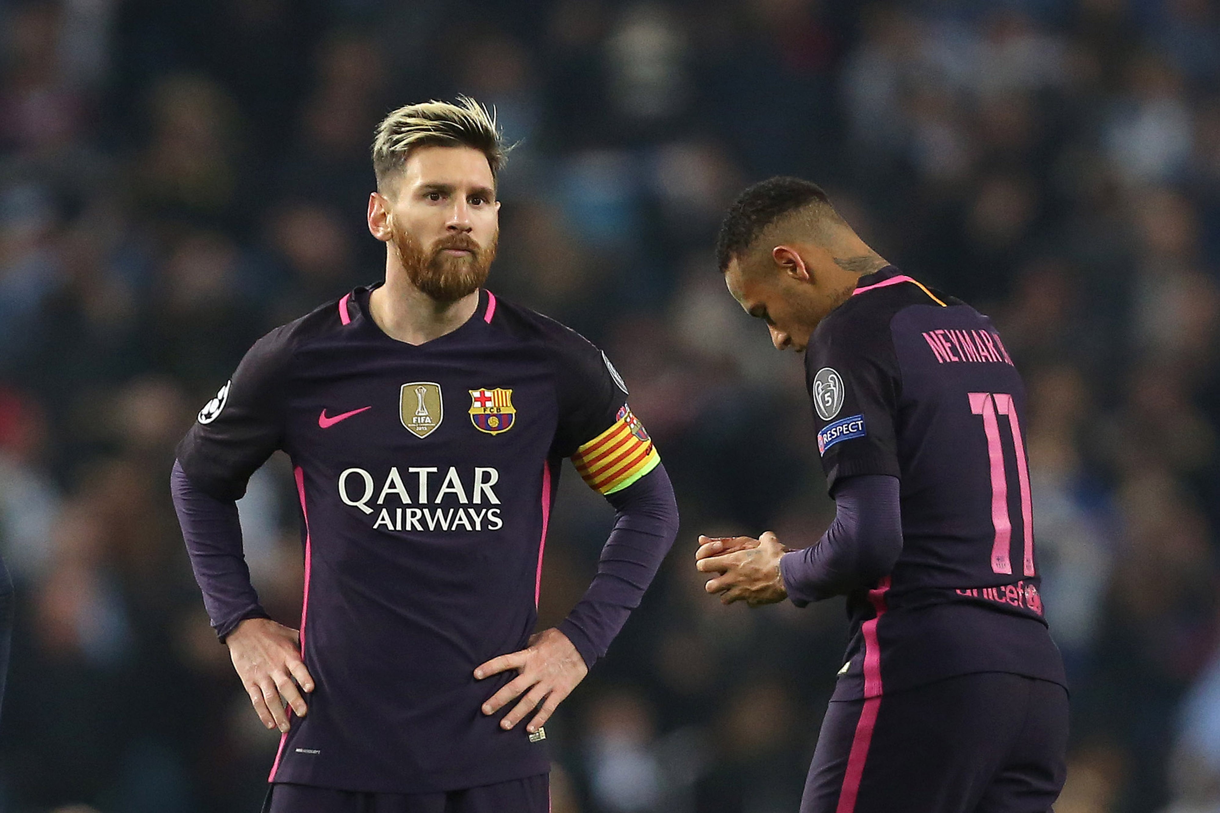 Neymar Jr. y Leo Messi