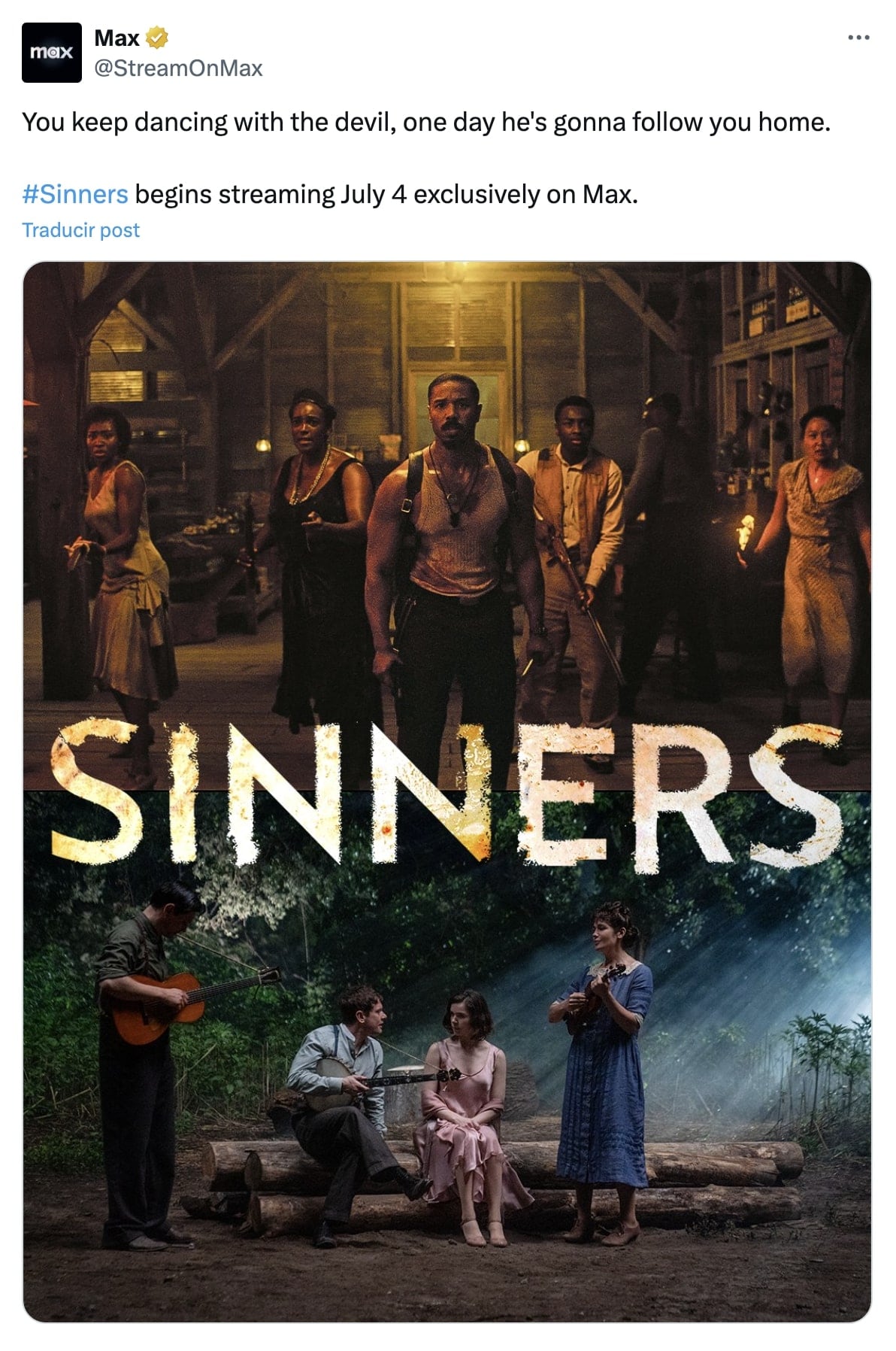 Sinners en HBO Max