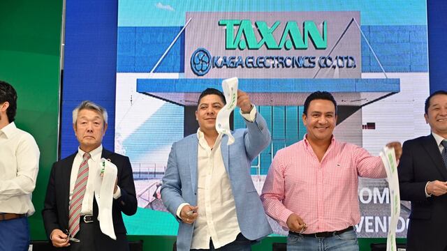 Ricardo Gallardo inaugura ampliación de Taxan