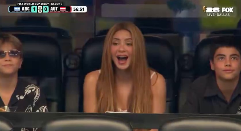 Shakira acudió al AT&T Stadium para el partido de Argentina vs Austria