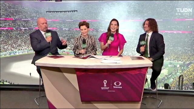 Denise Maerker y Tania Rincón en la conducción de Qatar 2022