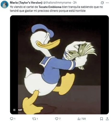 Memes por el cartel del Tecate Emblema 2025