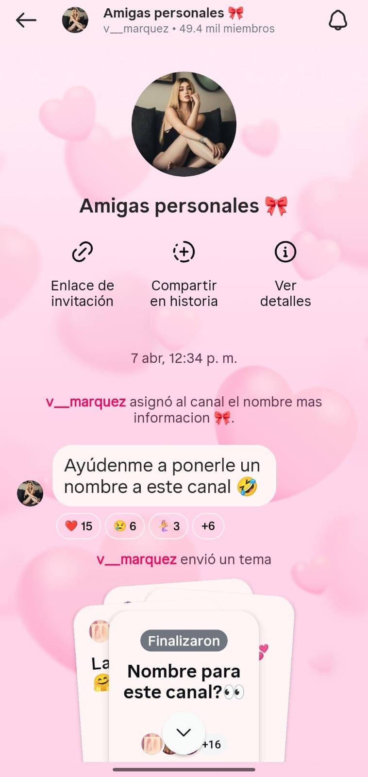 Grupo Amigas Personales de Valeria Márquez