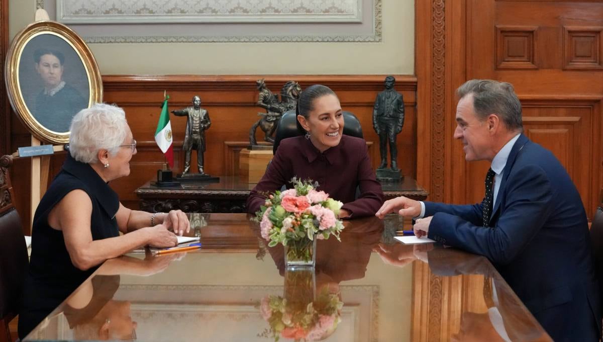 Reunión entre Sheinbaum y Niall Ferguson