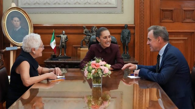 Reunión entre Sheinbaum y Niall Ferguson