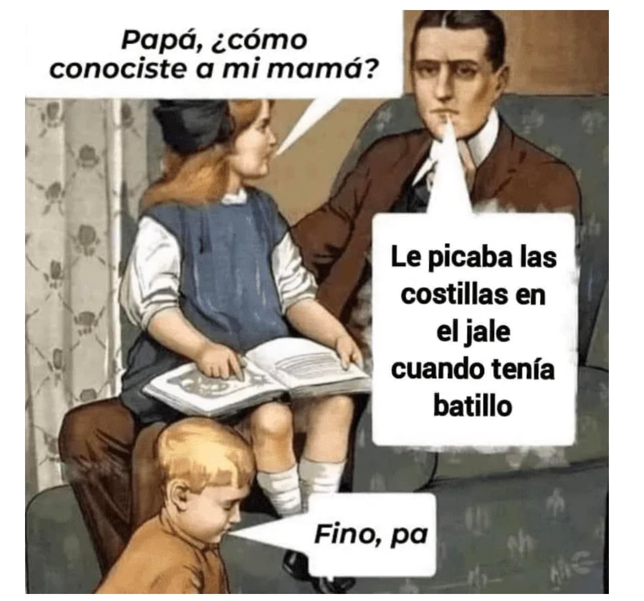 Meme de la gente que pica costillas en el trabajo