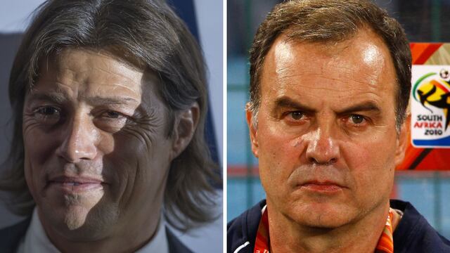 Matías Almeyda y Marcelo Bielsa