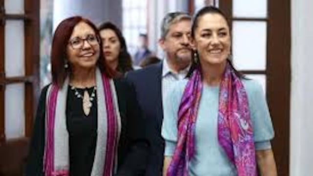 Secretaria Leticia y presidenta Claudia