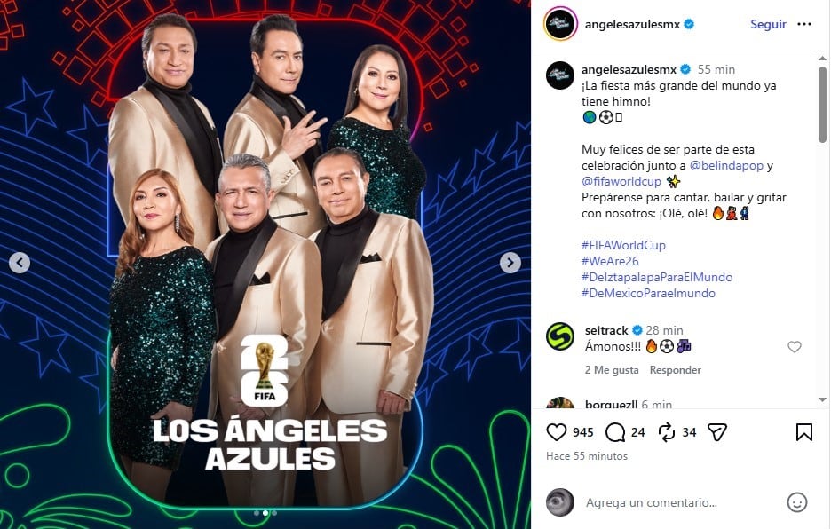 Belinda y Los Ángeles Azules Mundial 2026