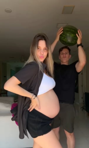 Lele Pons puso a Guaynaa a vivir en primera persona lo que es el embarazo