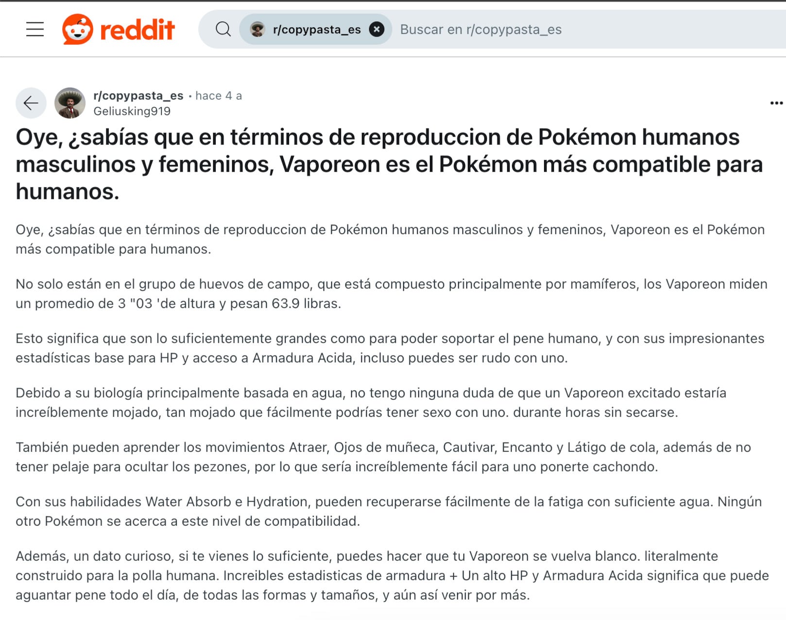 ¿Por qué sexualizan a Vaporeon? La filtración de Pokémon lo ha recordado