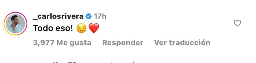 así reaccionó Carlos Rivera a sus encantos