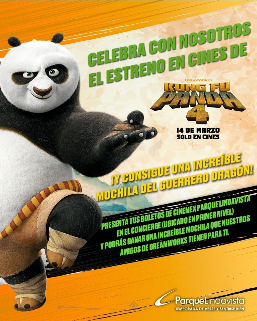 Promoción de Kung Fu Panda 4