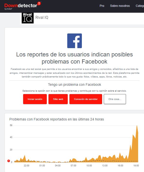 Instagram y Facebook se caen hoy 14 de mayo