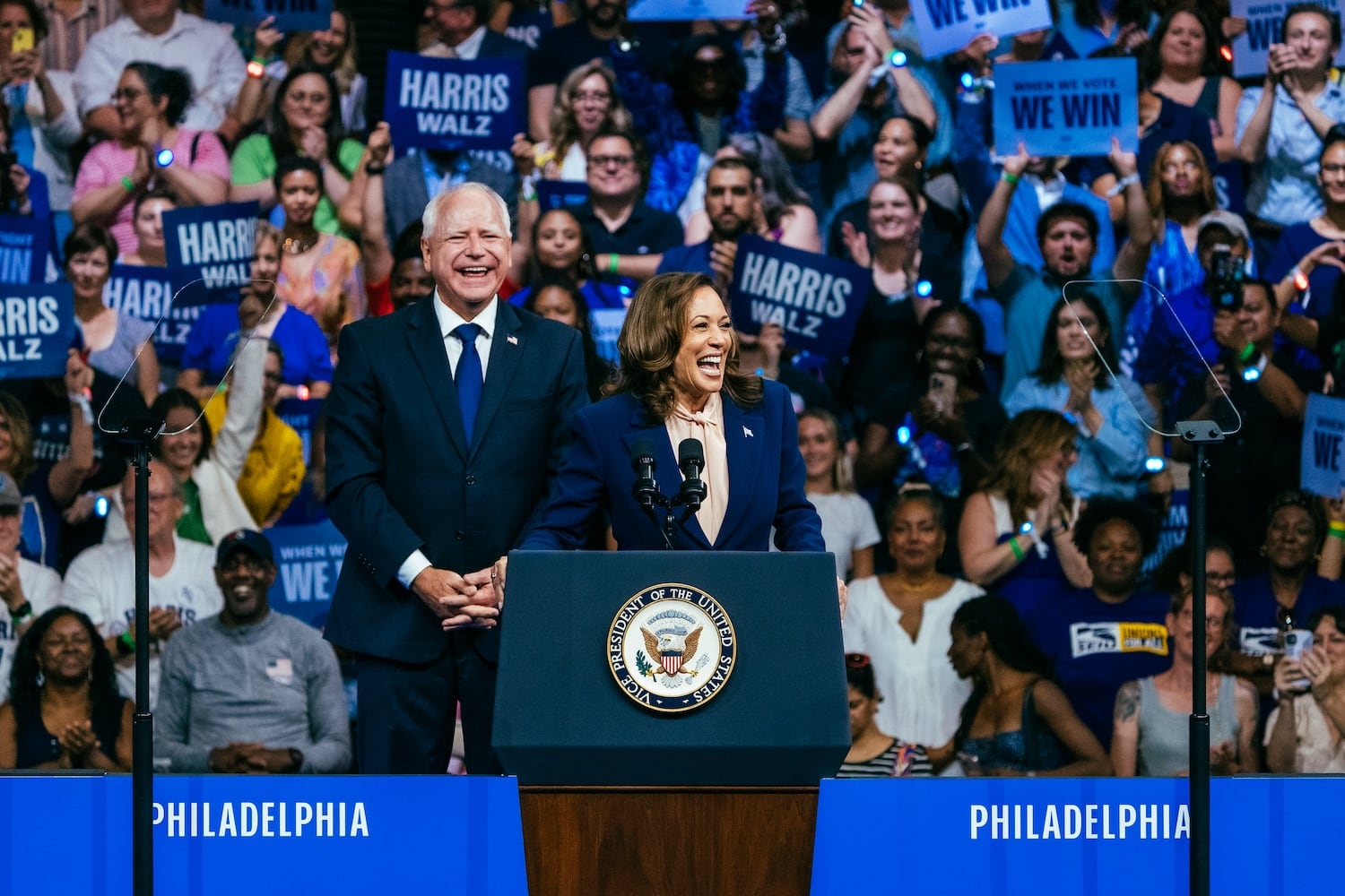 Kamala Harris y Tim Walz