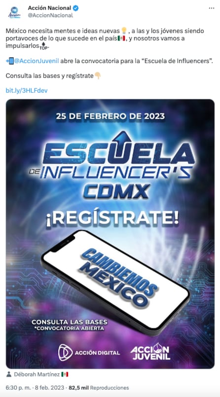 Escuela de influencers PAN