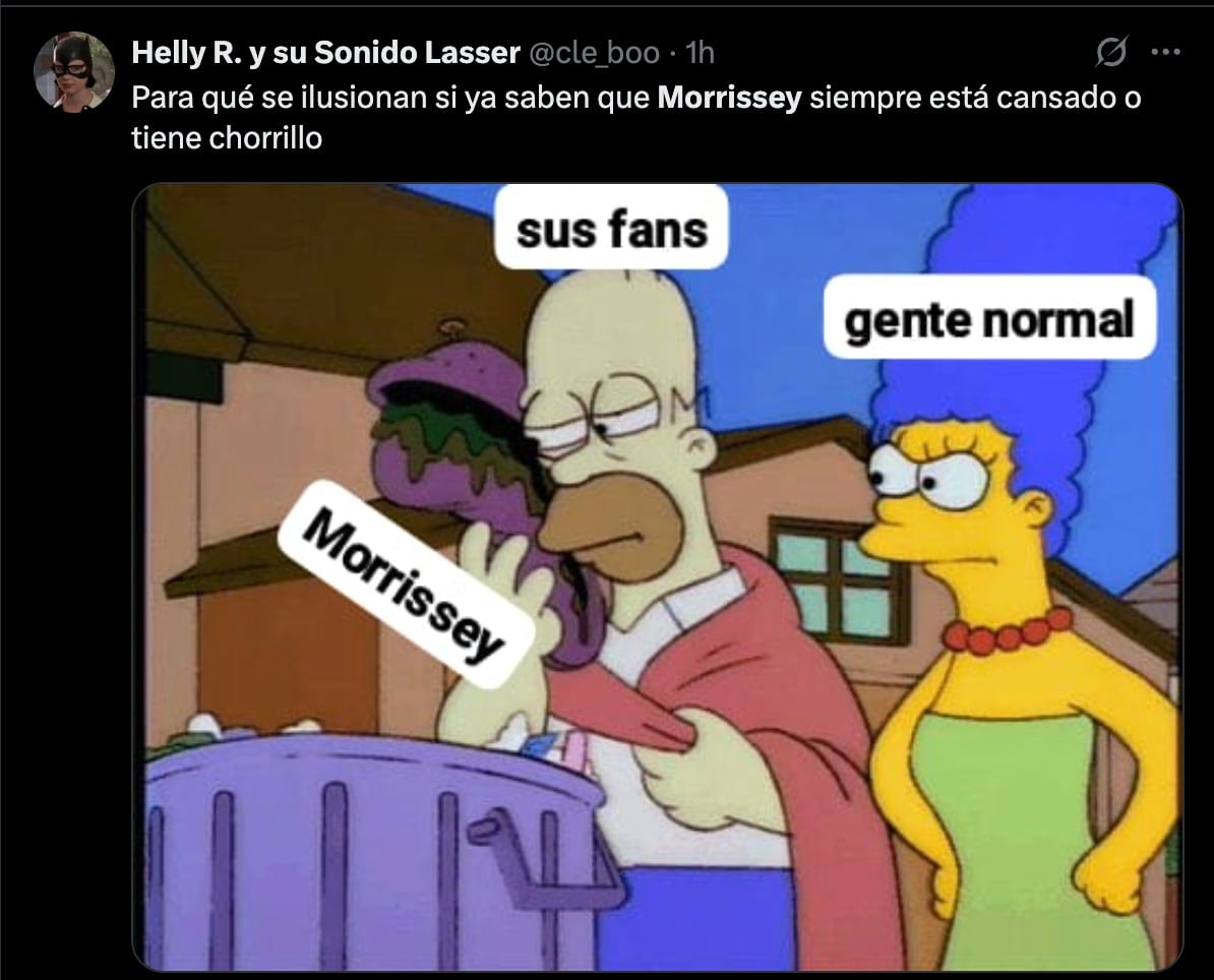 Morrissey cancela sus conciertos en México y provoca memes