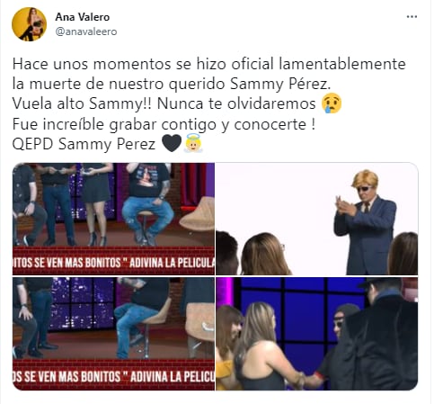 Ana Valero sobre la muerte de Sammy Pérez.