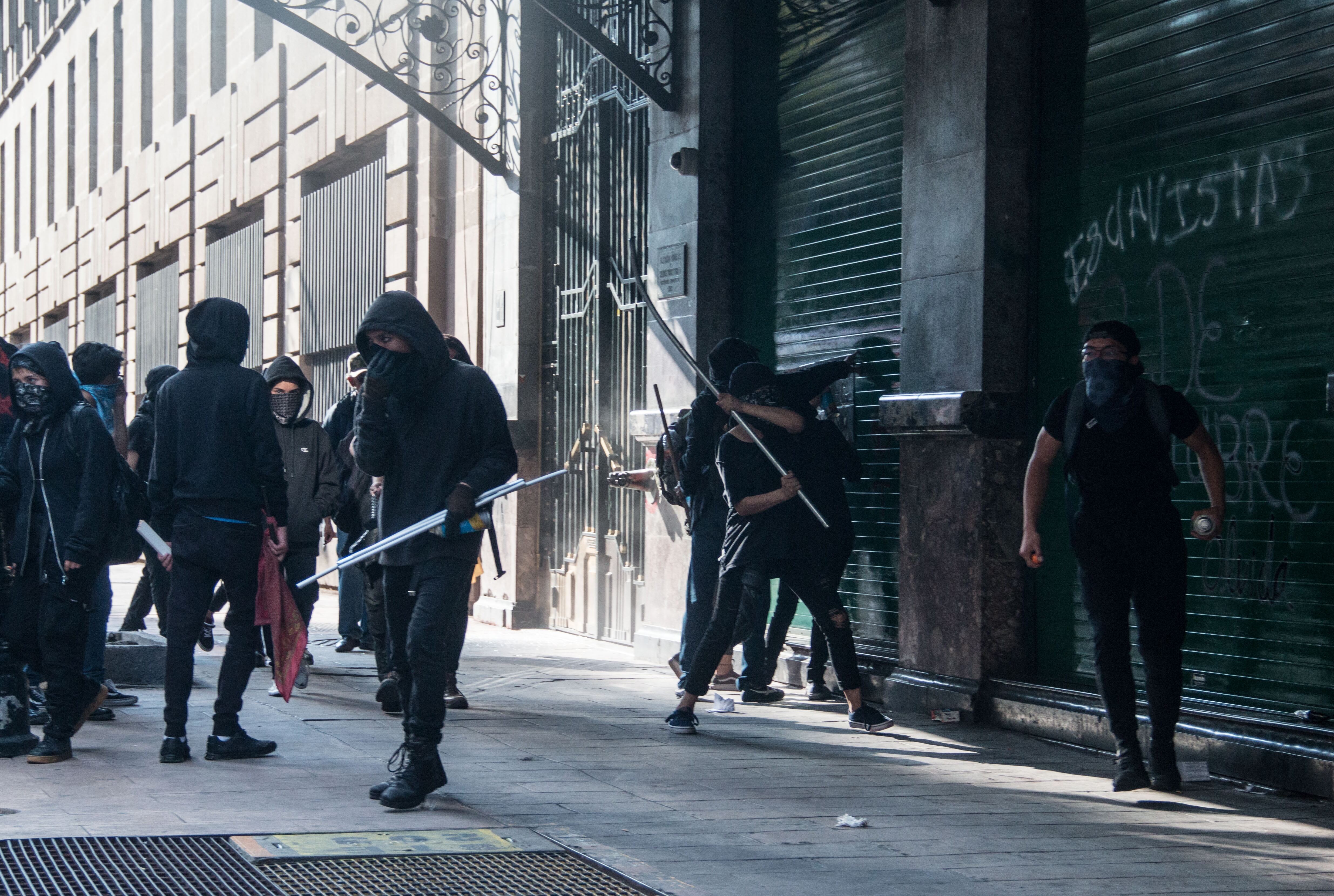 Marcha del 2 de octubre. Actos vandálicos.