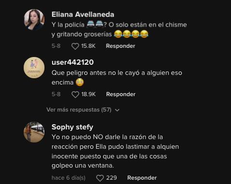 Usuarios reaccionan a video de mujer corriendo a infiel de su casa