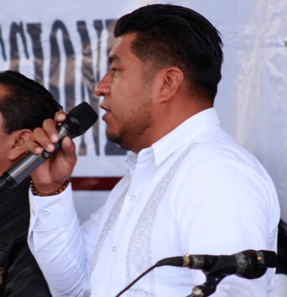Regino Gallardo González, presidente municipal de Santa María Chilchotla, Oaxaca