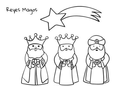 Dibujos de los Reyes Magos
