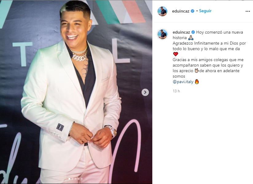 Eduin Caz inaugura su marca de ropa.