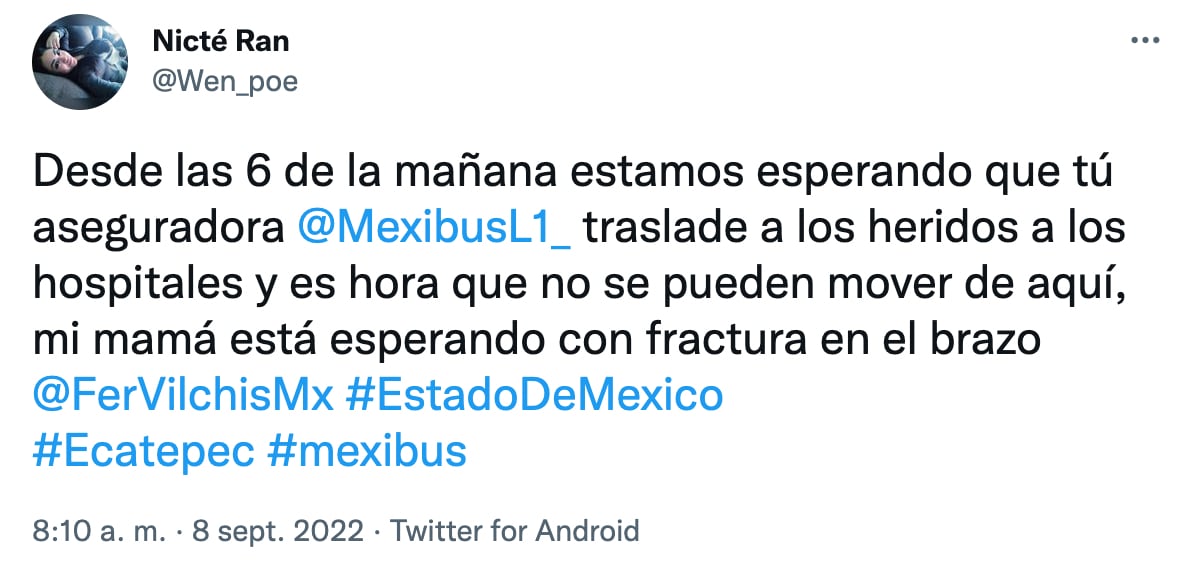 Pasajero herido en el accidente provocado por el choque de dos unidades del Mexibús de la Línea 1