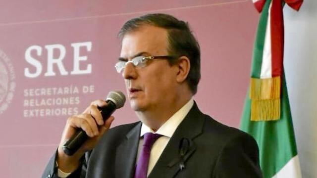El canciller Marcelo Ebrard.